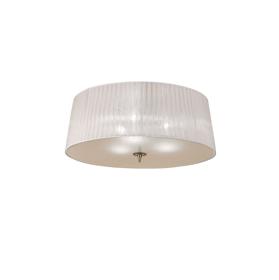 M4640AB/WS  Loewe Flush Ceiling 3 Light Antique Brass